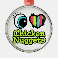 Helles Auge Herz I Liebe Hühnernuggets