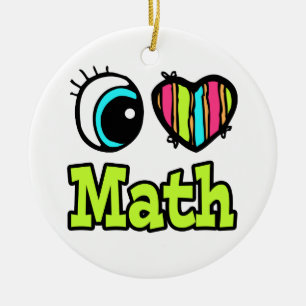 Helles Auge Herz I Liebe Mathematik Keramik Ornament