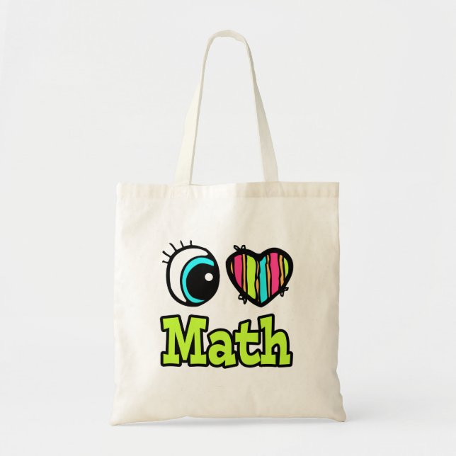 Helles Auge Herz I Liebe Mathematik Tragetasche (Vorne)