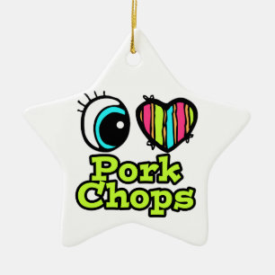 Helles Auge Herz I Liebe Schweinekops Keramikornament
