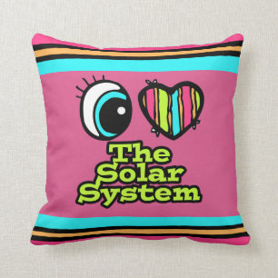Helles Auge Herz I Liebe Sonnensystem Kissen