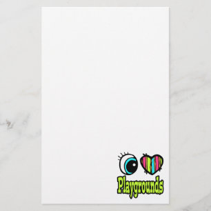 Helles Auge Herz I Liebe Spielplätze Briefpapier