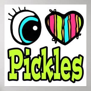 Helles Augenherz I Liebe Pickles Poster