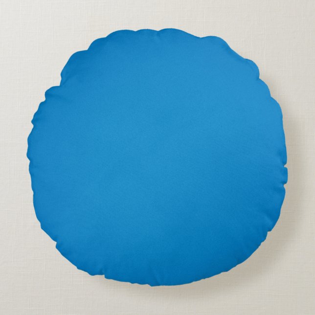 Helles Blau mit griny Textur Rundes Kissen (Vorderseite)