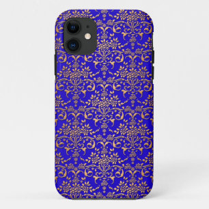 Helles Blau und Gold Fantasie-Damaskusmuster title_seo2
