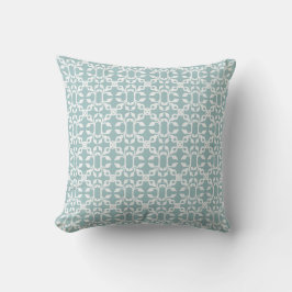 Helles Blau und Weiß Art Deco Modernes Design Kissen