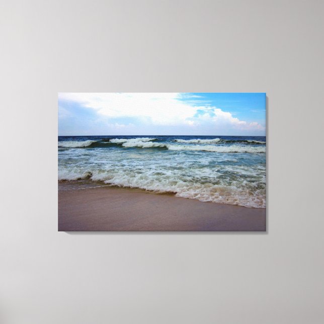 Helles blaues Meer 2 Leinwanddruck (Vorderseite)