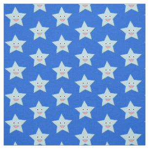 Helles Blaues Stern-Feier-Handwerkstoff Stoff