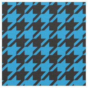 Helles blaues und schwarzes stoff