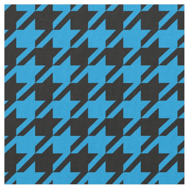 Helles blaues und schwarzes stoff (Nahaufnahme)