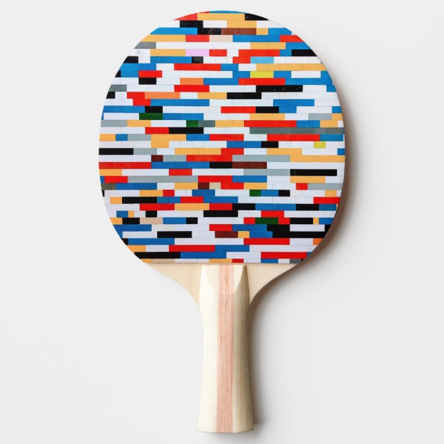 Helles Blockmuster Tischtennis Schläger (Vorderseite)