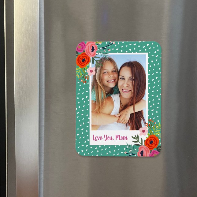Helles, blumengewohntes Foto der Mutter Magnet (Von Creator hochgeladen)