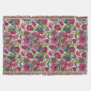 Helles Blumenmuster Decke