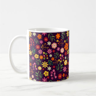 Helles Blumenmuster Kaffeetasse