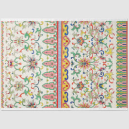 Helles Blumenmuster Seidenpapier