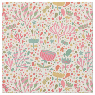 Helles Blumenmuster Stoff
