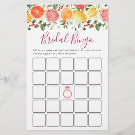 Helles Blumenzitrus Slice Brautparty Game