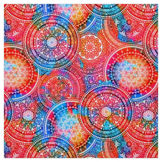 Helles Bohemisches Boho Hippy-Chic-Muster Stoff (Muster)