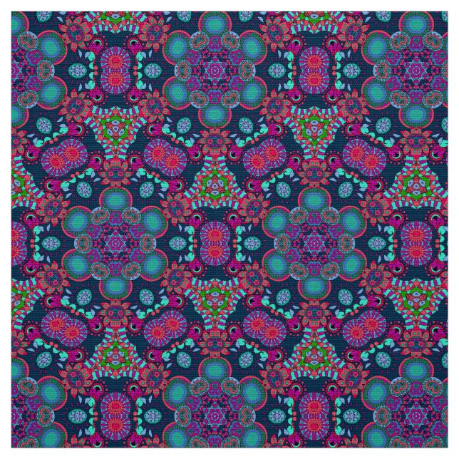 Helles Bohemisches Boho Hippy-Chic-Muster Stoff (Muster)