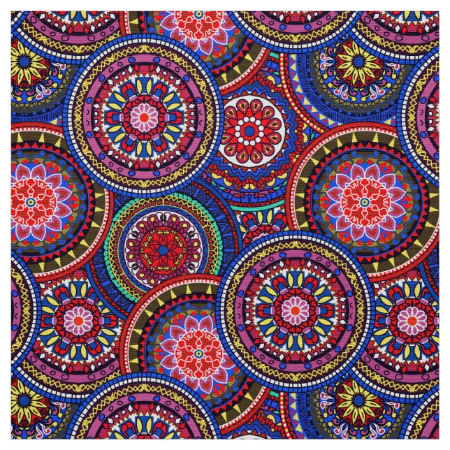 Helles Bohemisches Boho Hippy-Chic-Muster Stoff (Muster)
