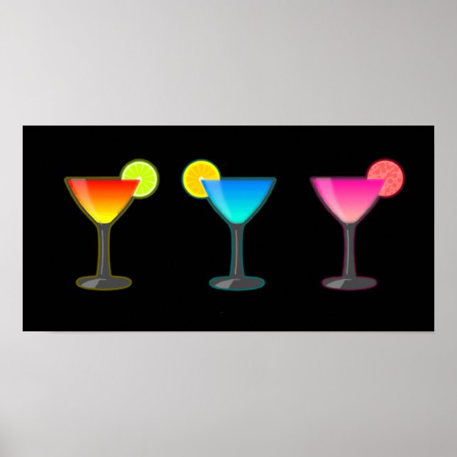 Helles Cocktail Trio Poster (Vorne)
