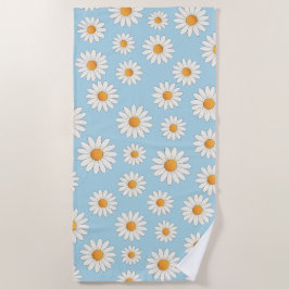 Helles Daisy Muster - Blumensommeraccessoire - Strandtuch