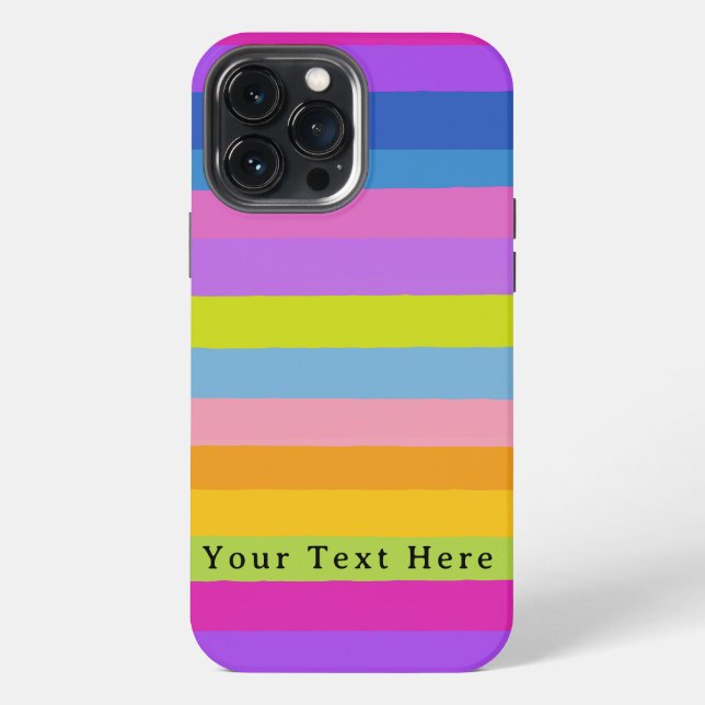 Helles Design der Streifen iPhone 13 Pro Max Hülle (Rückseite)