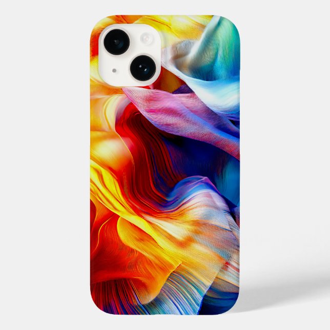 Helles farbiges Muster Case-Mate iPhone 14 Hülle (Rückseite)