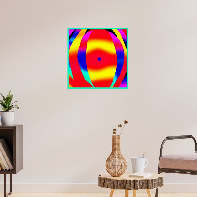 Helles, farbiges und feines Design Poster (Wohnzimmer 3)