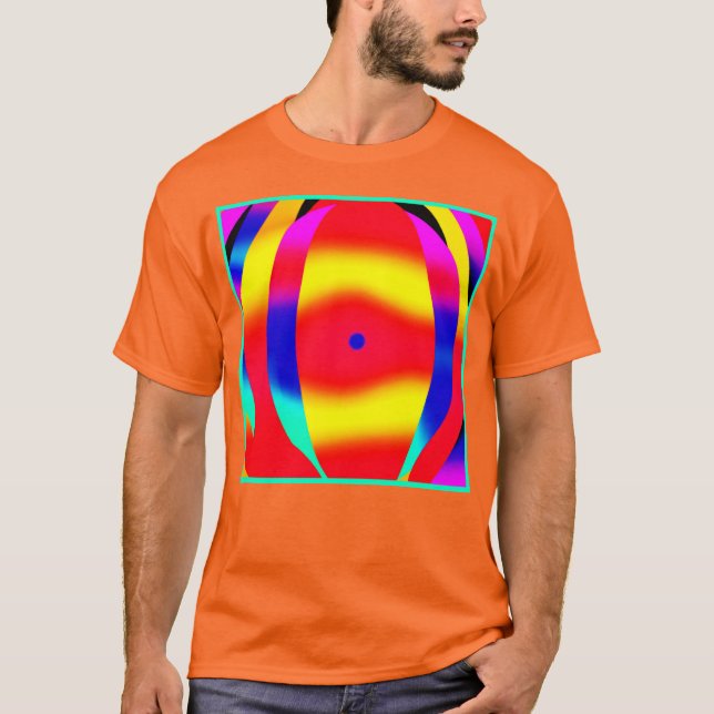 Helles, farbiges und feines Design T-Shirt (Vorderseite)