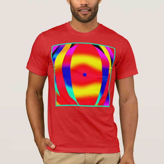 Helles, farbiges und feines Design T-Shirt (Vorderseite)