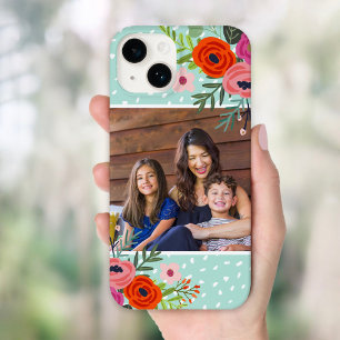 Helles Foto für Blüten und Punkte Case-Mate iPhone 14 Hülle