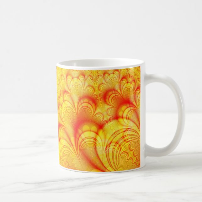 Helles Fraktal Kunst und Kultur Kaffeetasse (Rechts)