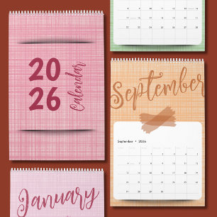 Helles, fröhliches und bezauberndes Design-Kalende Kalender