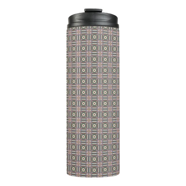 Helles geometrisches Design Thermosbecher (Vorderseite)