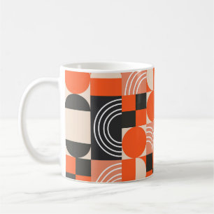 Helles geometrisches Farbblockmuster. Kaffeetasse