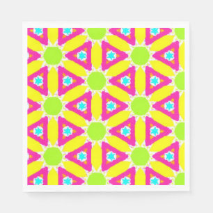 Helles geometrisches Muster Serviette