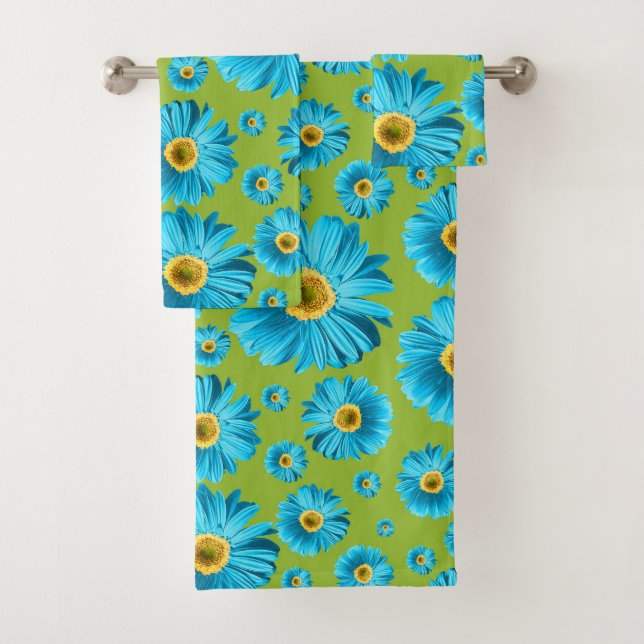 Helles Gerbera-Gänseblümchen-Muster Badhandtuch Set (Insitu)
