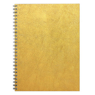 Helles goldenes Leder: Texturierter Hintergrund Notizblock