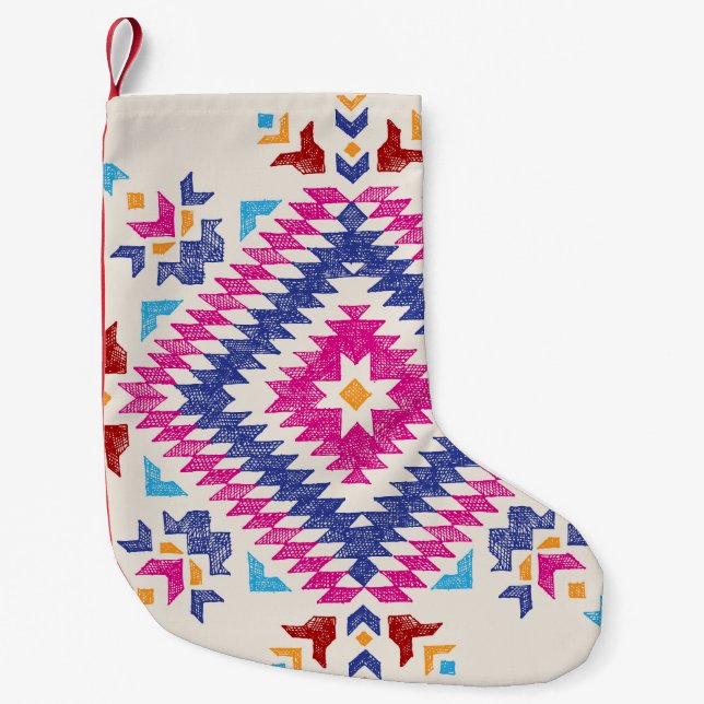 Helles, handGezeichnet Tribal Design Element. Kleiner Weihnachtsstrumpf (Vorderseite)