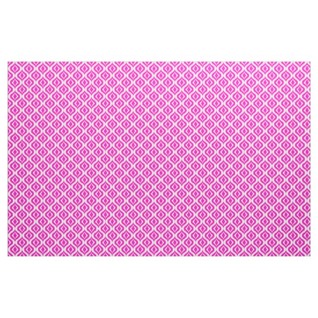 Helles, heiß rosa Retro-Chic Ikat Droptern Stoff (Fat Quarter (45,7 x 55,9 cm))