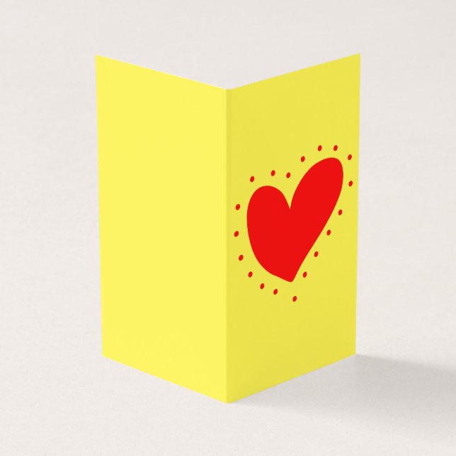 Helles Herz Platonische Valentine Notecard 25pk (Vorderseite)
