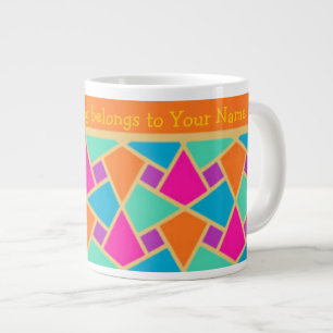 Helles islamisches Muster, Stripes Custom Jumbo Ta Jumbo-Tasse