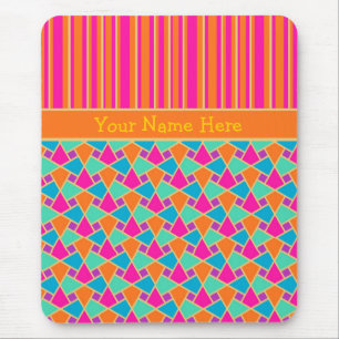 Helles islamisches Muster und Streifen Custom Mous Mousepad