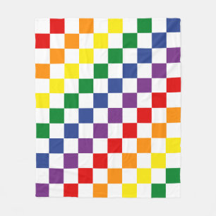 Helles klassisches Regenbogen-Muster Fleecedecke