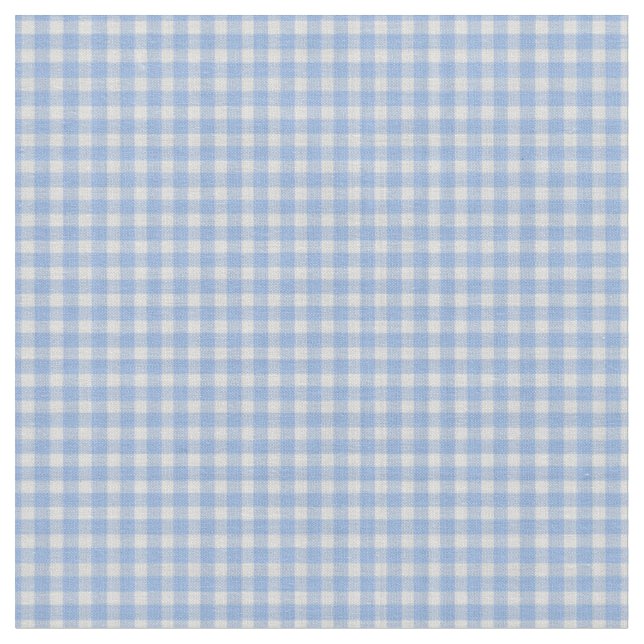 helles königsblaues Gingham-Karo Stoff (Nahaufnahme)