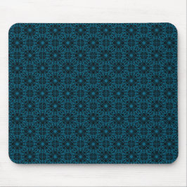 Helles Licht Blau Geometrisches Symmetriemuster Mousepad