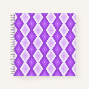 Helles lila Diamantmuster Notizbuch