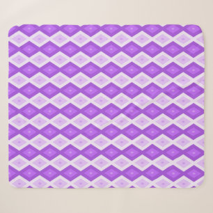 Helles lila Diamantmuster Sherpadecke