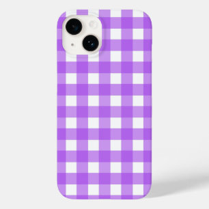 Helles lila Gingham Case-Mate iPhone 14 Hülle